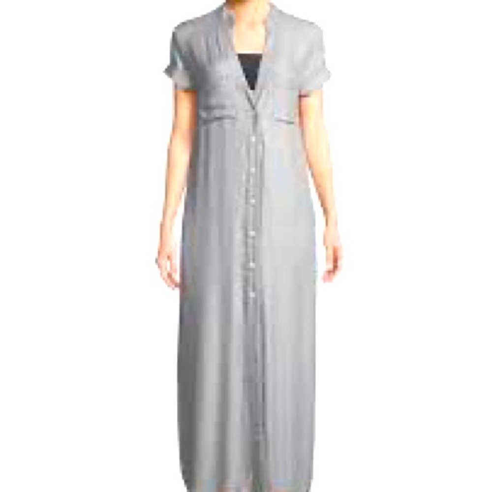 NWOT Onia Kim maxi button front swim cover up or shirt dress POCKETS medium